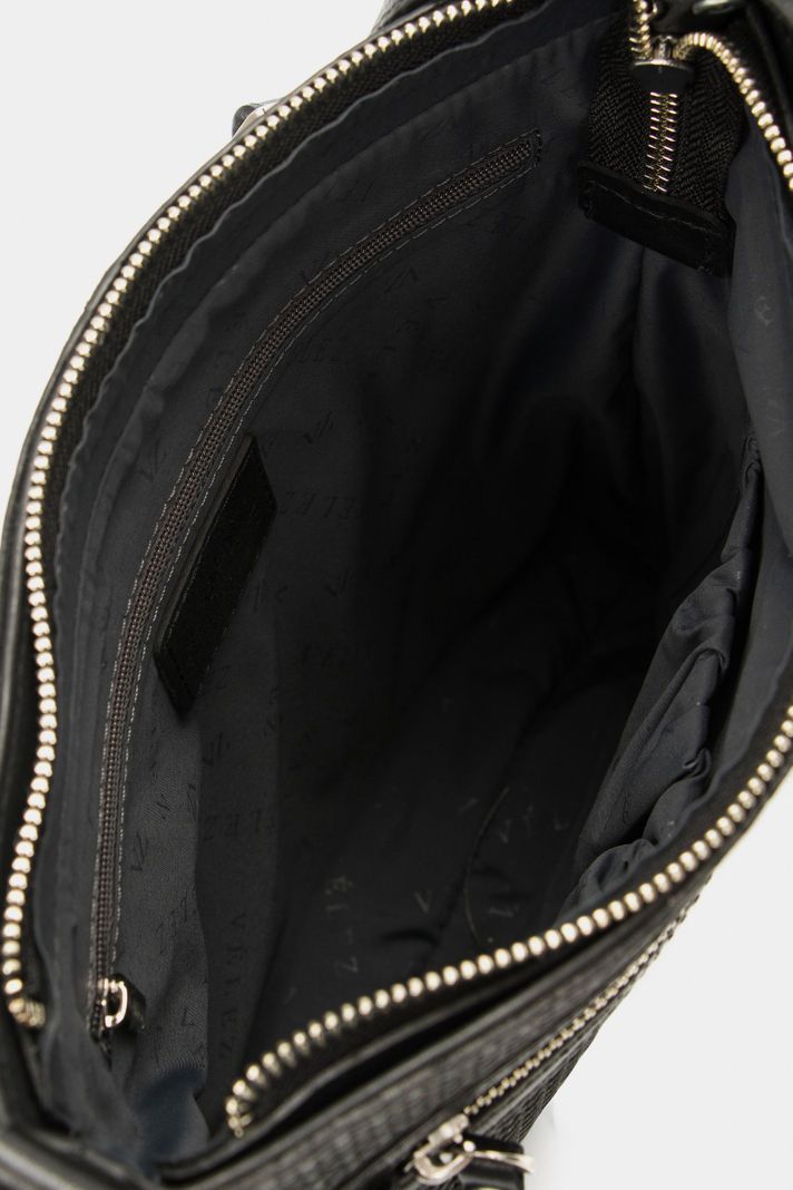 Vélez Manos Libres Basic De Cuero Para Mujer Tejido Negro-5