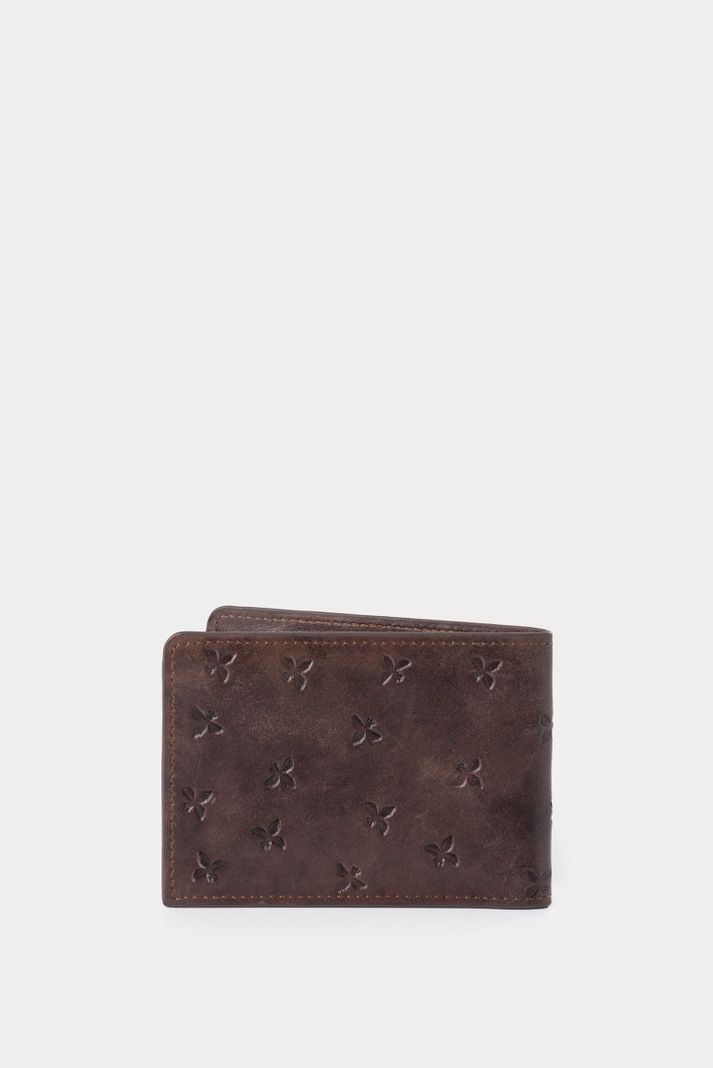 Vélez Billetera Hibiscus 2.0 Cuero Hombre Diseño Abejas Café-2