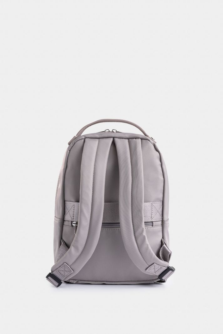 Vélez Morral Púrpura Pequeño Lona Mujer Manija Cuero Gris-2