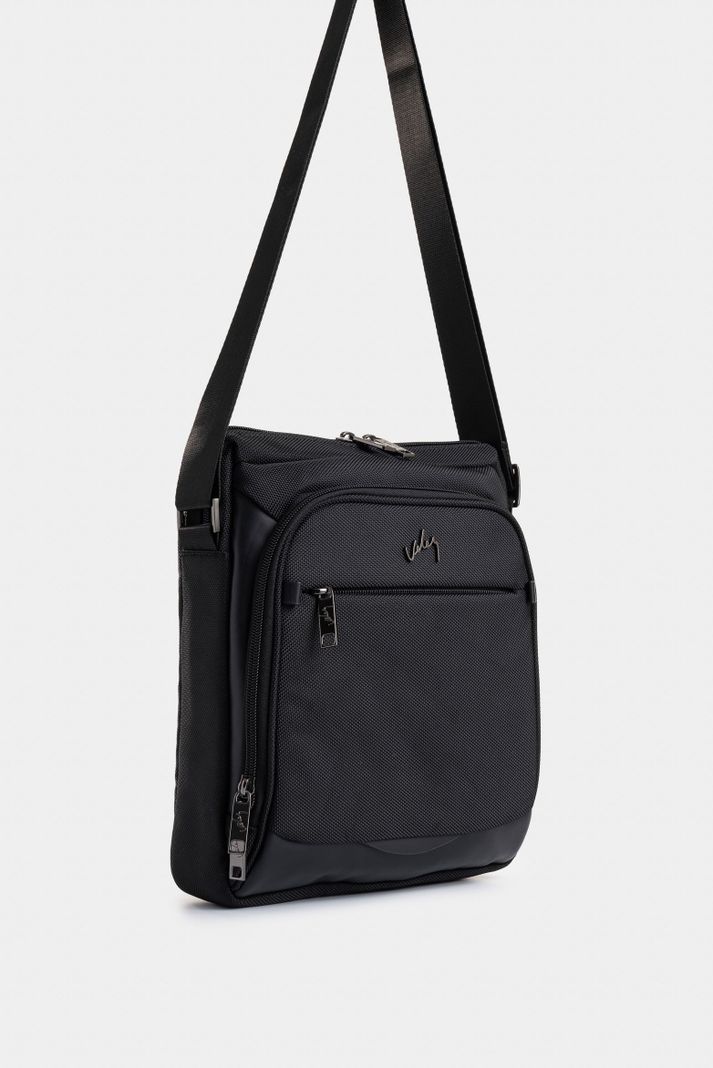 Vélez Bolso Manos Libres Moon De Lona Negro-1
