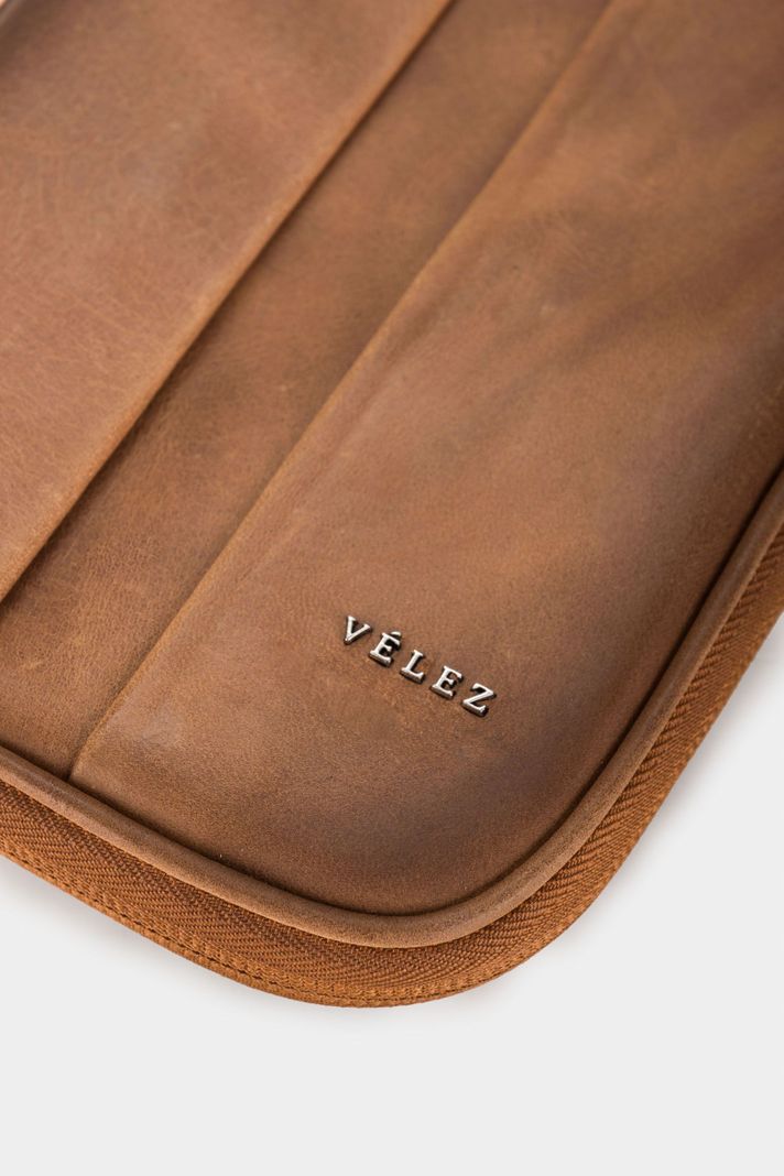 Vélez Porta Pasaporte De Cuero Para Hombre Ibis Miel-3