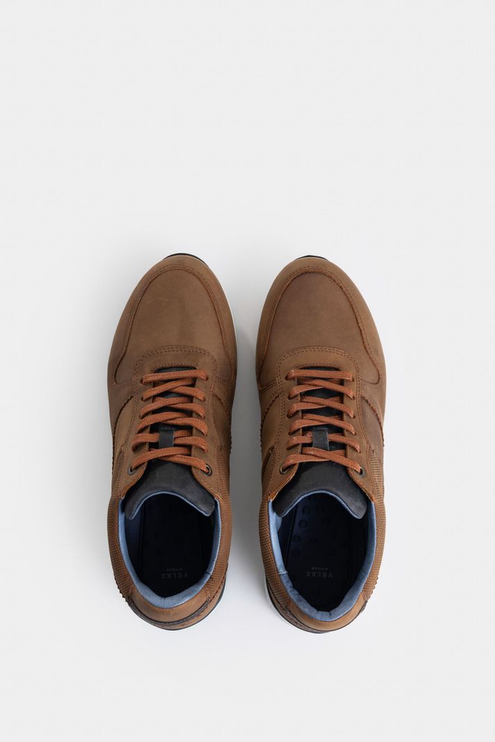 Vélez Tenis Casual Cooper De Cuero Vintage Brandy-3