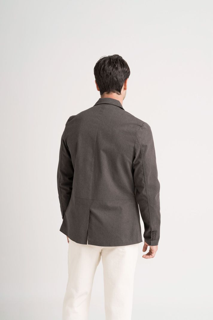 Vélez Blazer SoftTouch Paño Hombre Silueta Semi Fitted Café-5