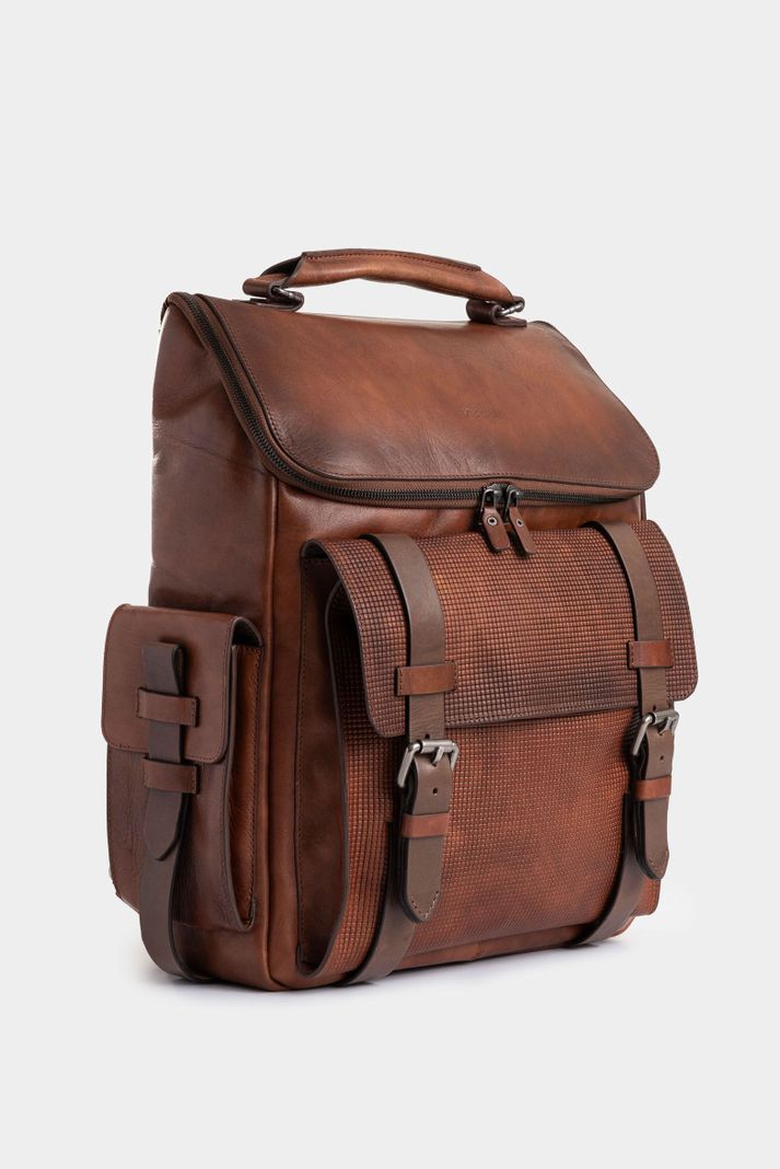 Vélez Morral New Archaeology Cuero Para Hombre Vintage Miel-1