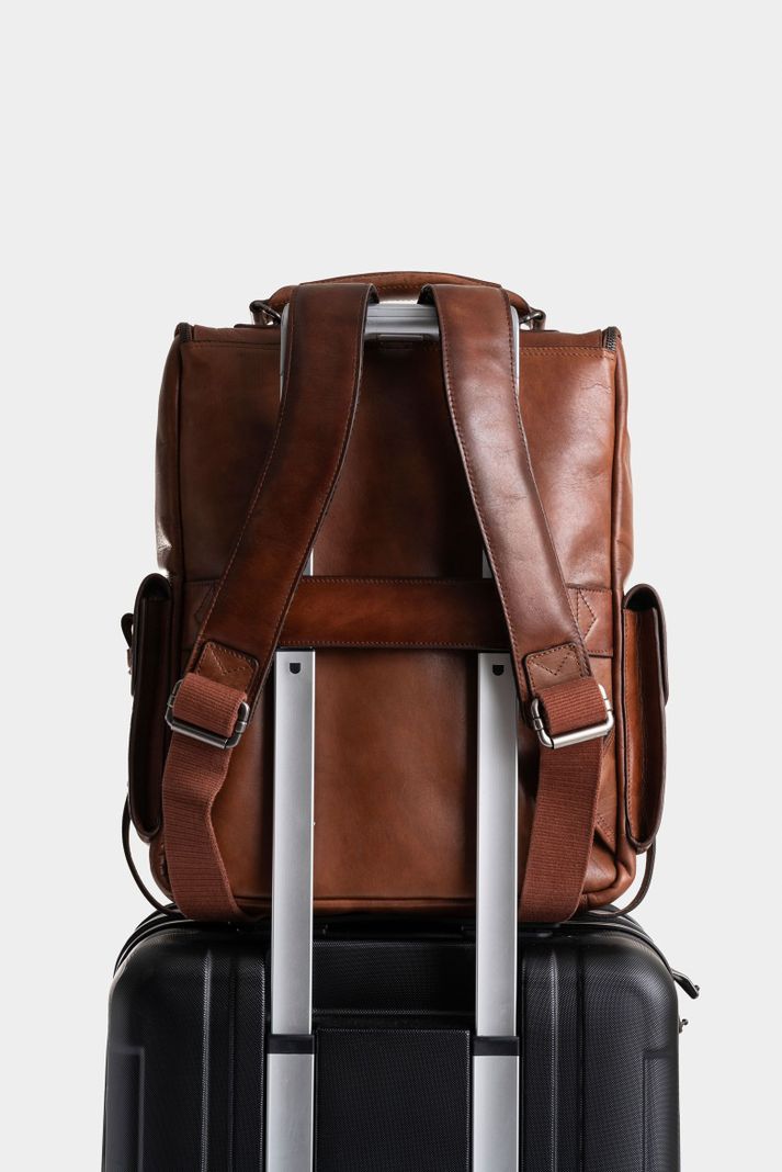 Vélez Morral New Archaeology Cuero Para Hombre Vintage Miel-2