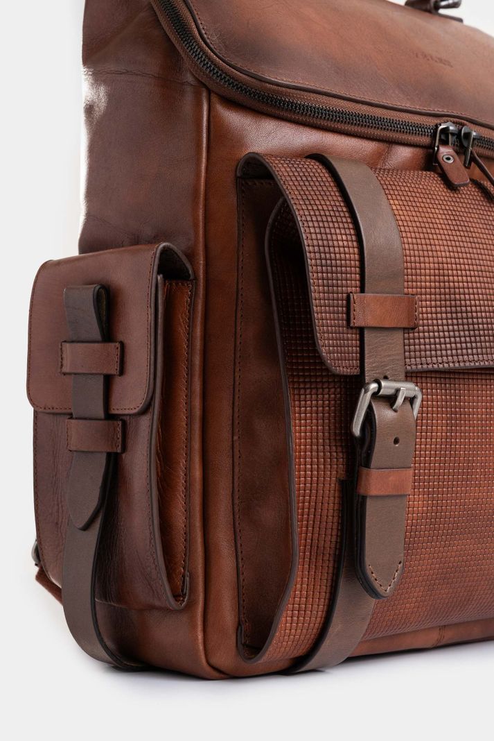 Vélez Morral New Archaeology Cuero Para Hombre Vintage Miel-3