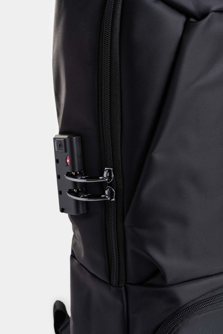 Vélez Tula Morral Nolan De Lona y Cuero Hombre Estilo Negro-3