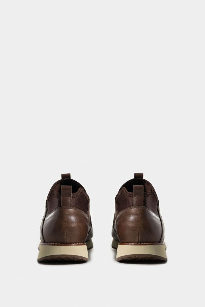 Vélez Tenis Neo 2 De Cuero Para Hombre Con Láser Café-2