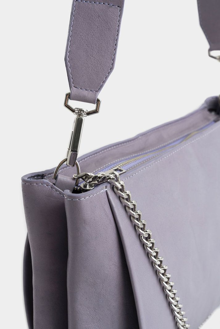 Vélez Shopping Glyceria De Cuero Para Mujer Cadena Lila-3