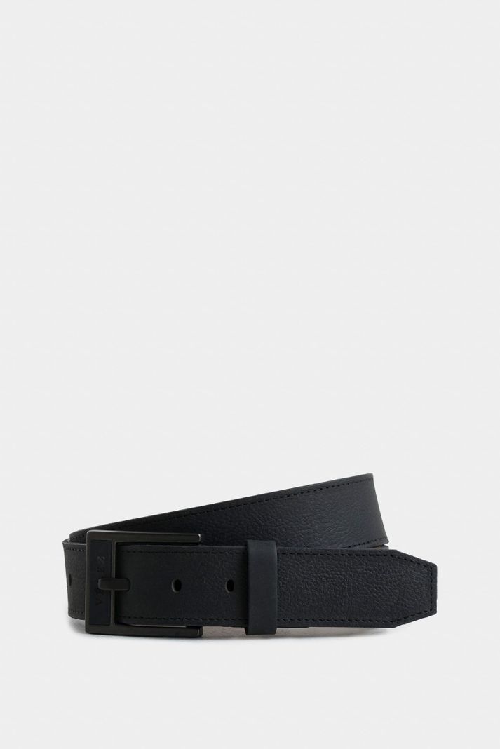 Vélez Cinturón Unifaz Cyclón Cuero Para Hombre Punta Negro-0