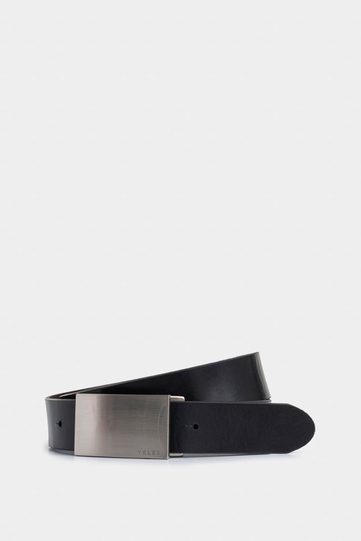 Vélez Kit Cinturón Doble Faz Formal Cuero Hombre Doble Herraje-2