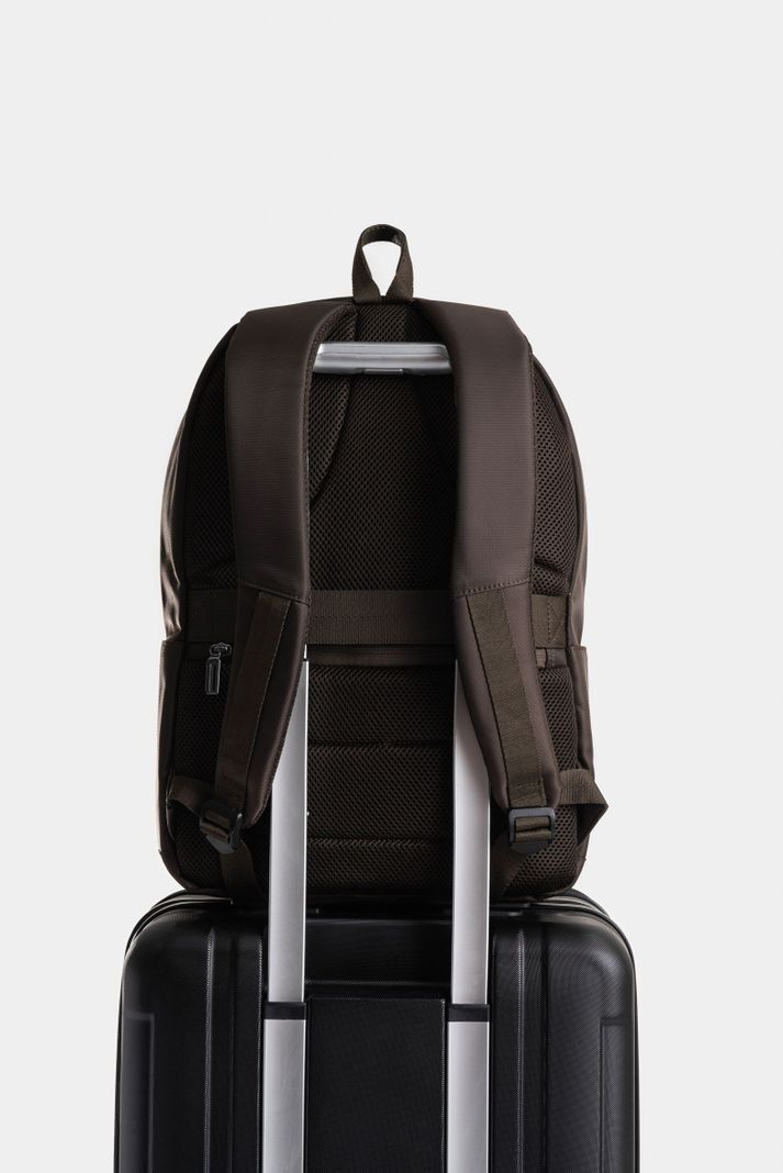 Vélez Morral Sierra En Lona Para Hombre Manija Cuero Café-2