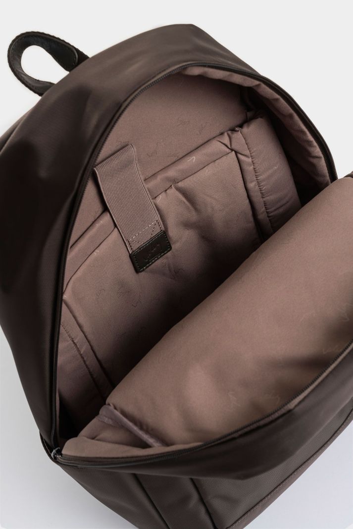 Vélez Morral Sierra En Lona Para Hombre Manija Cuero Café-4