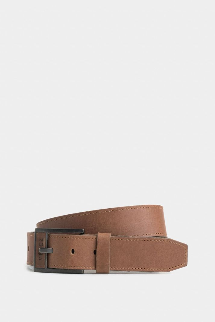 Vélez Cinturón Unifaz Cyclón De Cuero Para Hombre Punta Miel-0