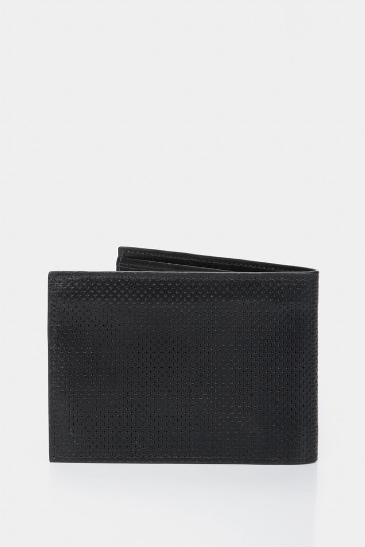 Vélez Billetera Titus Cuero Para Hombre Grabado Cruces Negro-2