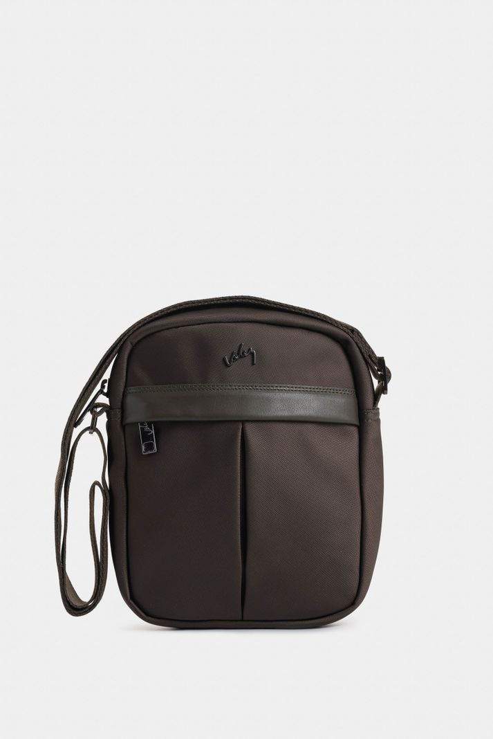 Vélez Manos Libres Harrington Lona Cuero Hombre Casual Verde-0
