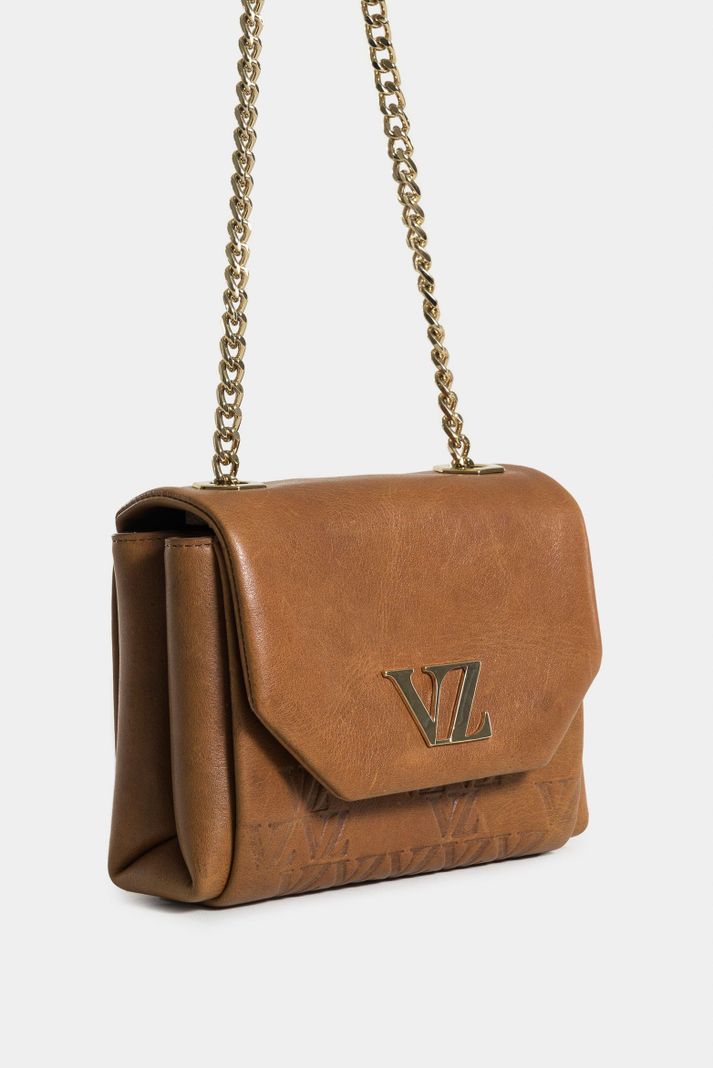 Vélez Manos Libres Mini Lili 2.0 Cuero Mujer Cadena Miel-1