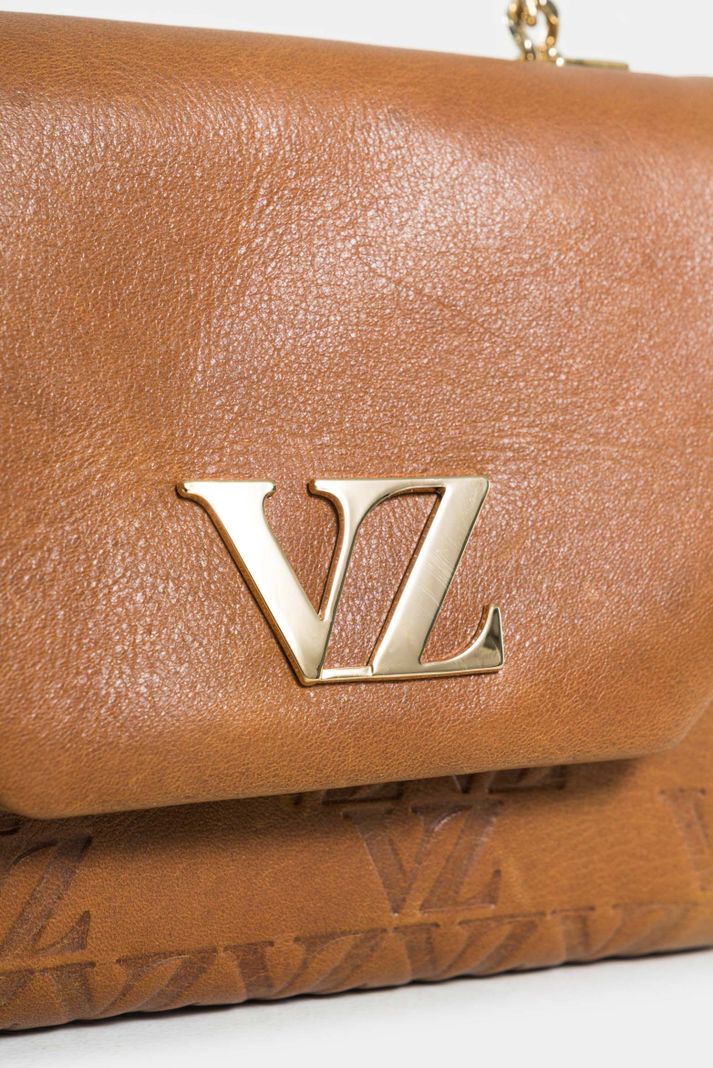 Vélez Manos Libres Mini Lili 2.0 Cuero Mujer Cadena Miel-3
