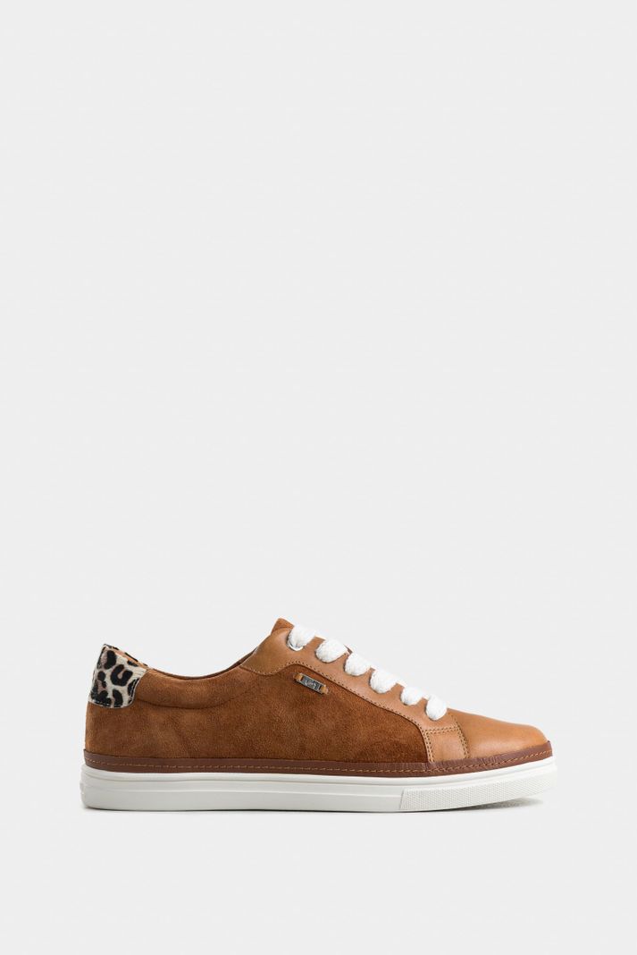 Vélez Zapatillas Dannan 3.0 Gamuza y Cuero Mujer Print Miel-0