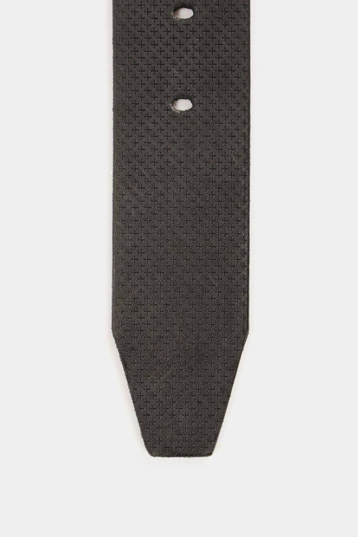 Vélez Cinturón Unifaz Kiat Cuero Hombre Grabado Placa Negro-3