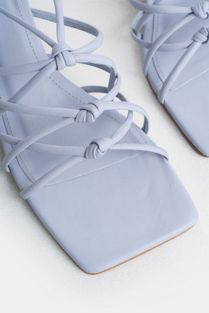 Vélez Sandalia Tacón viEna De Cuero Para Mujer Capellada Lila-4
