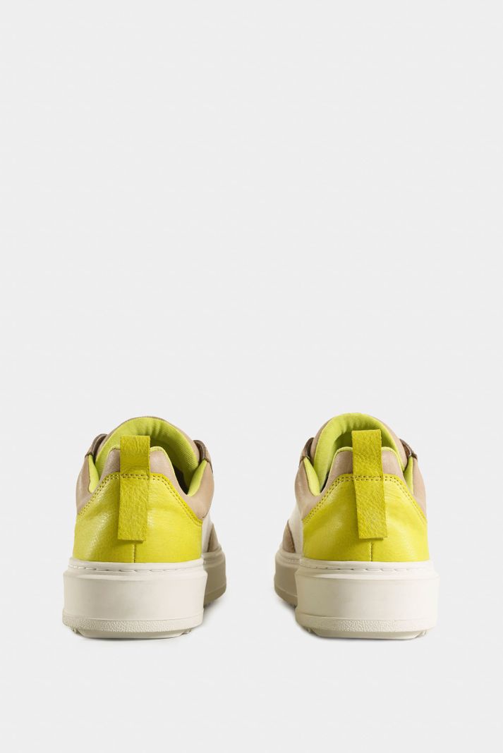 Vélez Zapatillas Namibia De Cuero y Lona Para Mujer Arena-2