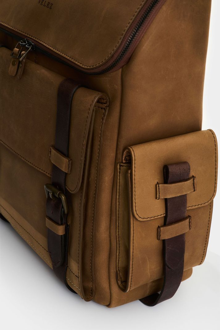 Vélez Morral Archaeology De Cuero Para Hombre Vintage Miel-4