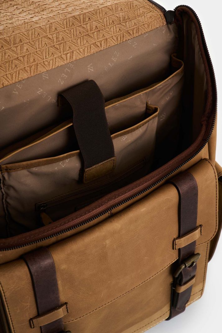 Vélez Morral Archaeology De Cuero Para Hombre Vintage Miel-3