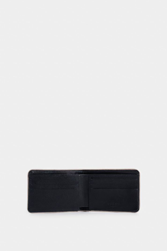 Vélez Billetera Pegasus Cuero Para Hombre Detalle Negro-1