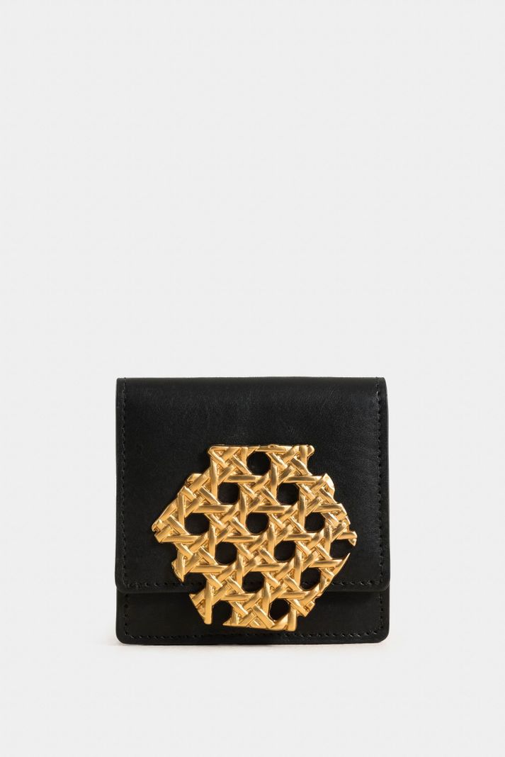 Vélez Monedero Pistacho De Cuero Para Mujer Lafaurie Negro-0