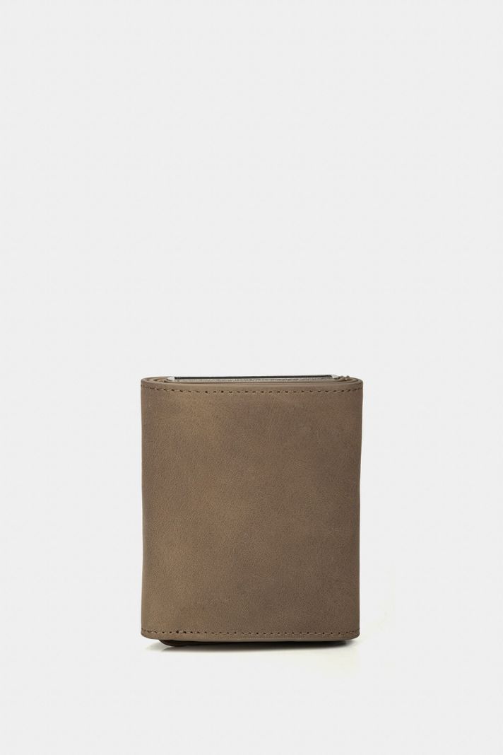 Vélez Porta Documentos De Cuero Tecnológico Gris-2
