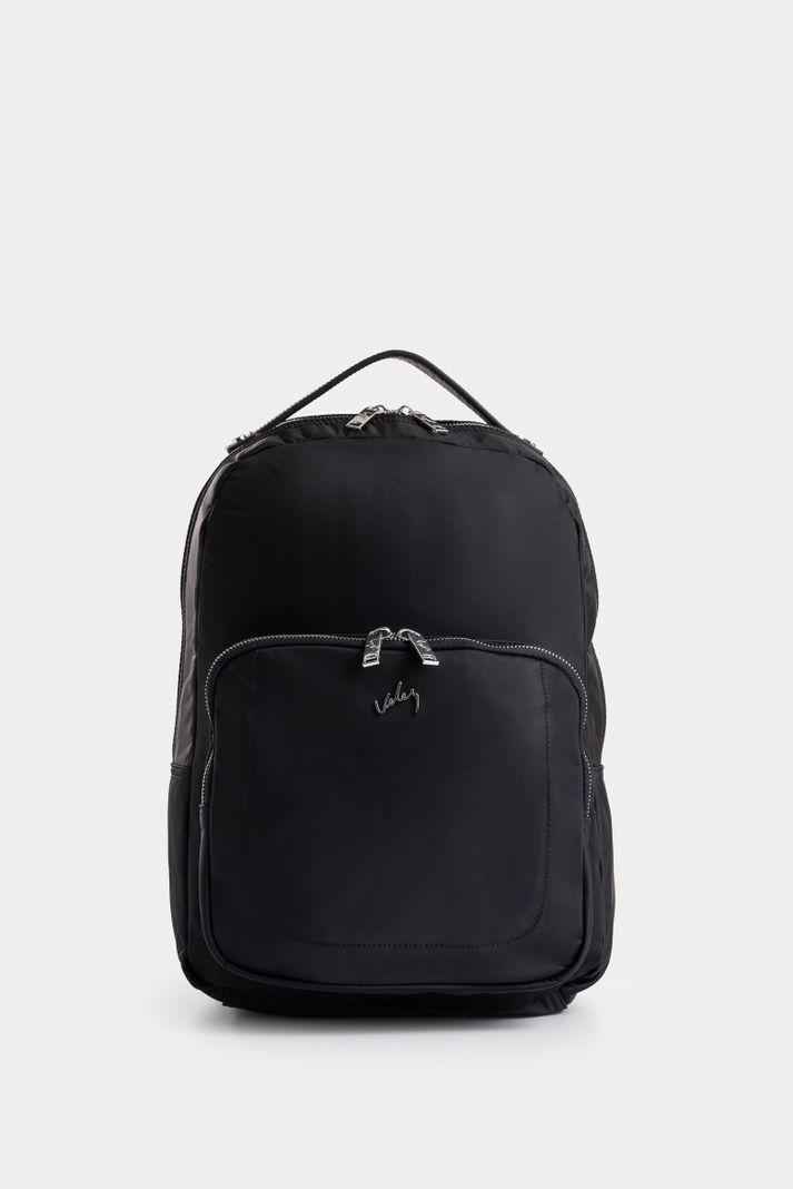 Vélez Morral Púrpura De Lona Para Mujer Manija Cuero Negro-0