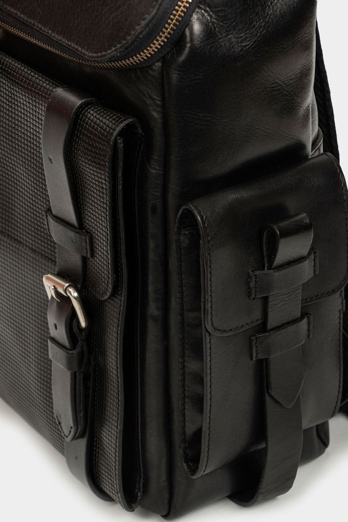Vélez Morral New Archaeology Cuero Para Hombre Vintage Negro-3