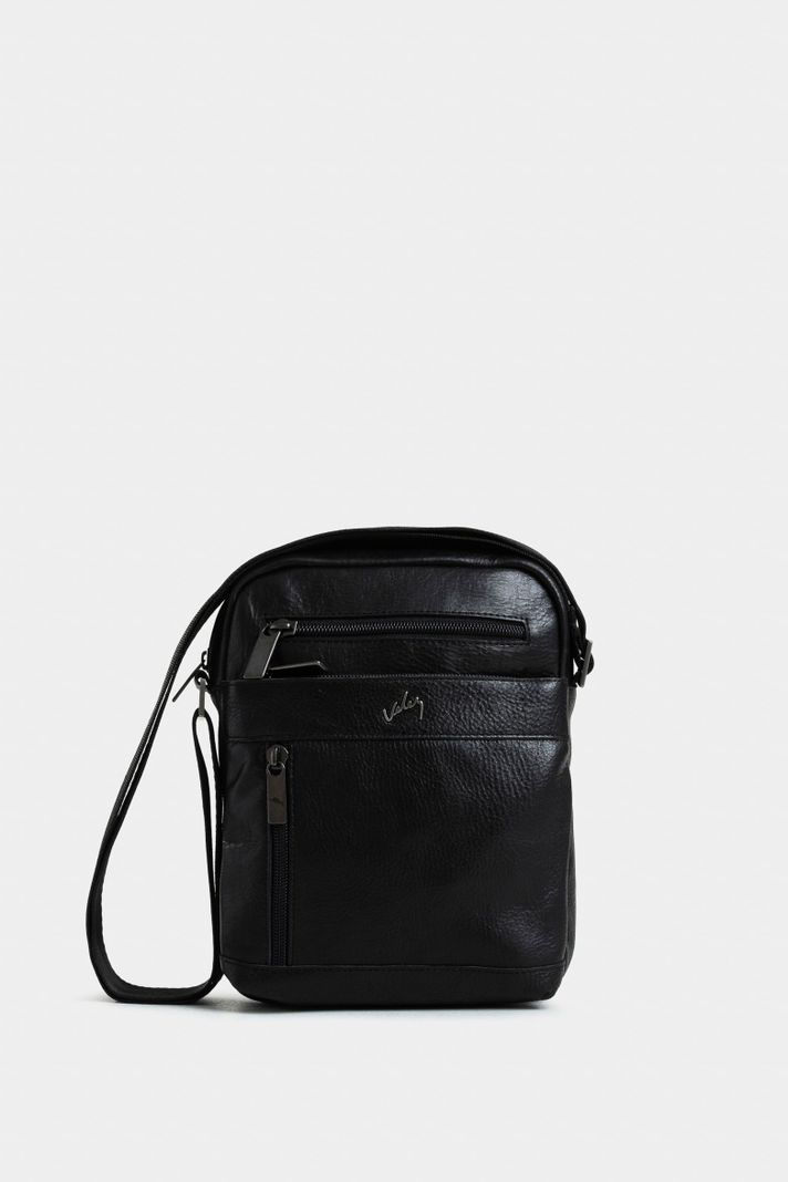 Vélez Manos Libres Grecia De Cuero Para Hombre Vintage Negro-0