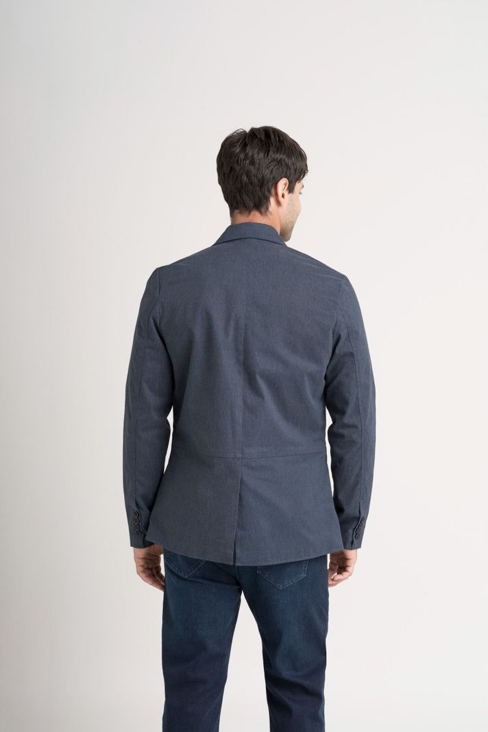 Vélez Blazer SoftTouch Paño Hombre Silueta Semi Fitted Azul-5