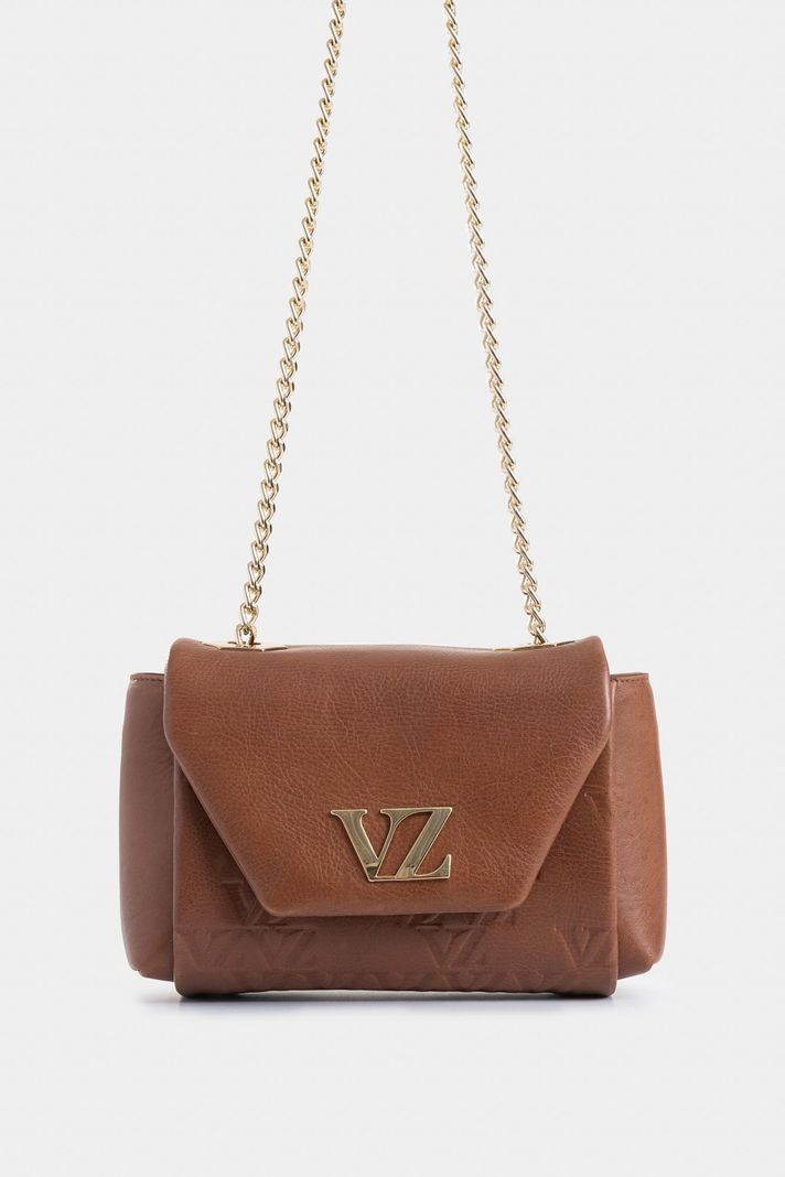 Velez Manos Libres Mini Lili 3.0 Cuero Para Mujer Cadena Miel