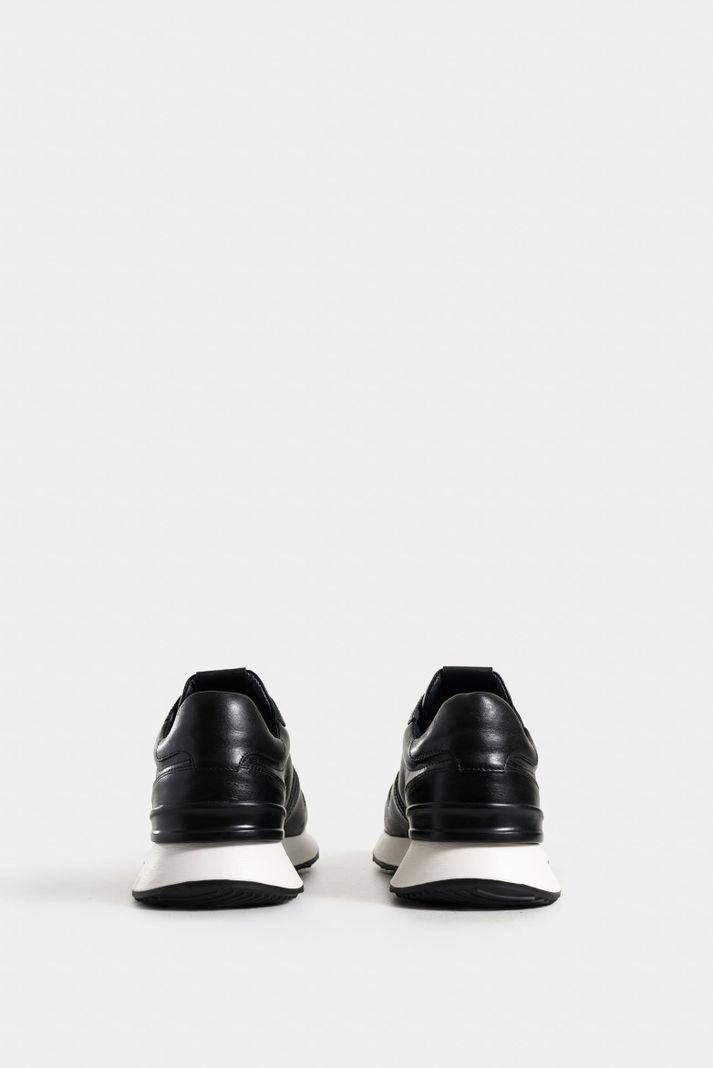 Vélez Tenis Cooper 3 De Cuero Para Hombre Spoiler Negro-2