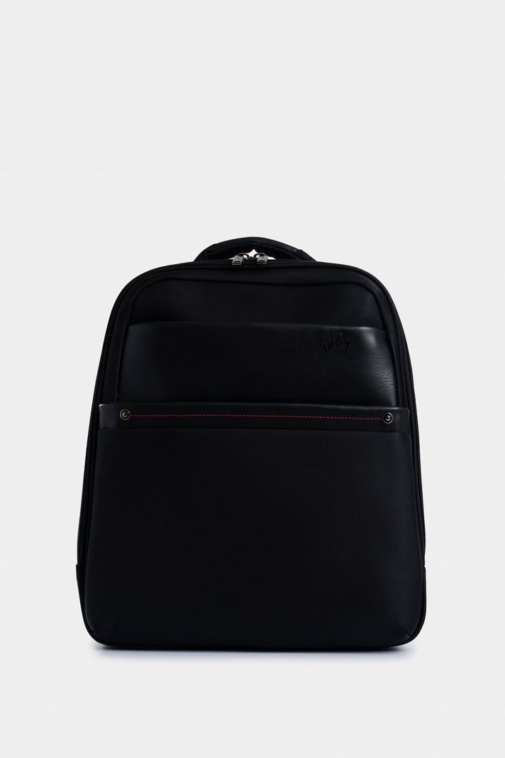 Velez Mochila Premium Lona Monocromatico Negro