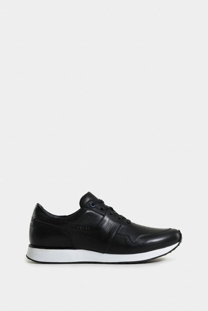Vélez Tenis Artisan 2 De Cuero Para Hombre Vira Talón Negro-0