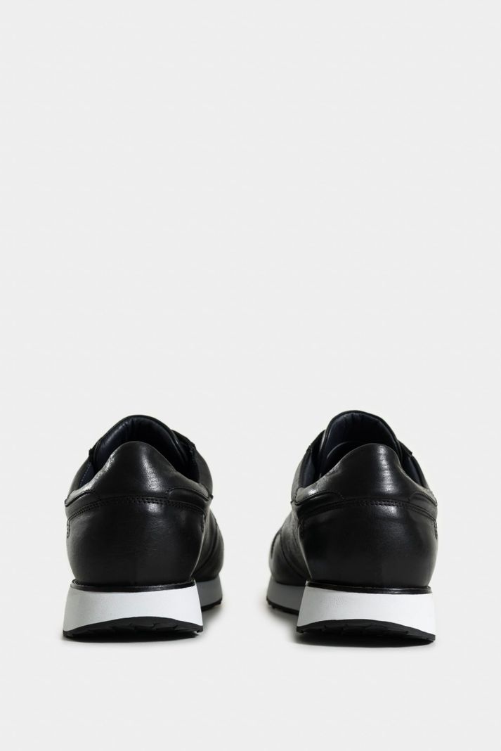 Vélez Tenis Artisan 2 De Cuero Para Hombre Vira Talón Negro-2