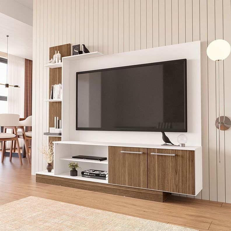 HOME TV REINA 55 PULGADAS 2 PUERTAS BLANCO