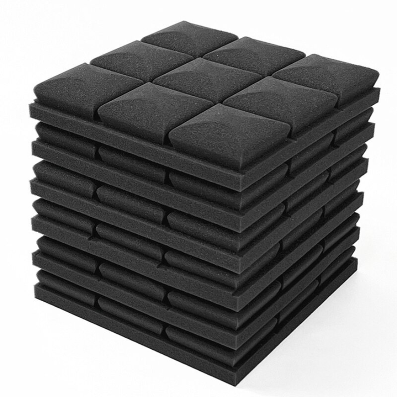 Espuma Panel Acústico Forma Rombo AutoAdhesivo Pack X12-1