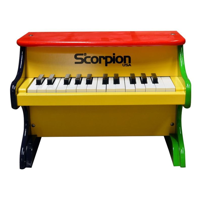 PIANO INFANTIL DE MADERA 25N MULTICOLOR PDT 21 MT SCORPION Amarillo
