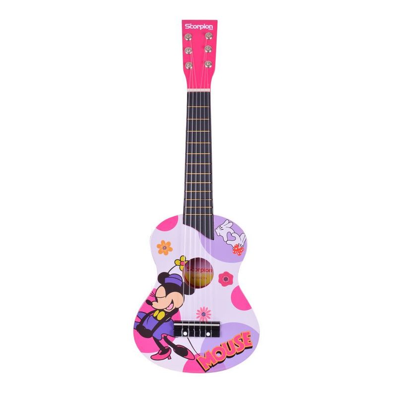 GUITARRA NIÑA 25 PULGADAS MOD.RATONCITA COLOR ROSA SCORPION-0