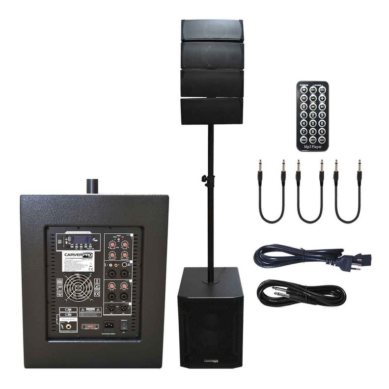 SISTEMA ARRAY SUB12+4 SATS 550W RMS 1500W MAX C/ATRIL CARVERPRO-1