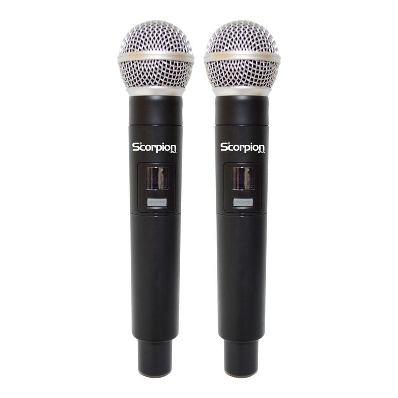MICROFONO INALAMBRICO DE MANO DOBLE UHF/FQ VAR.SCORPION SMU-N5000-2