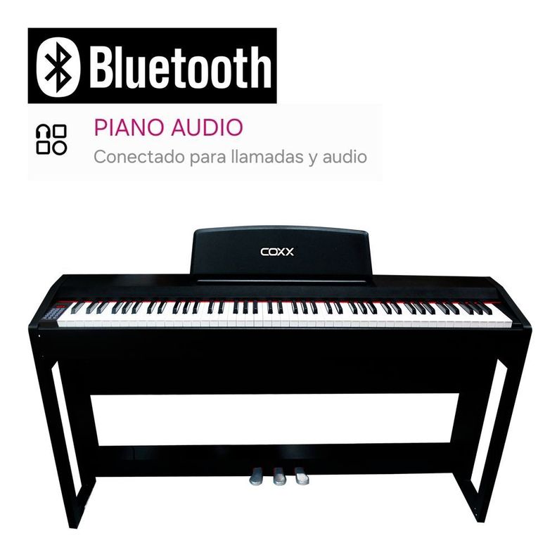 PIANO DIGITAL 88 NOTAS 900 TONOS NEGRO EURO-7901 COXX-4