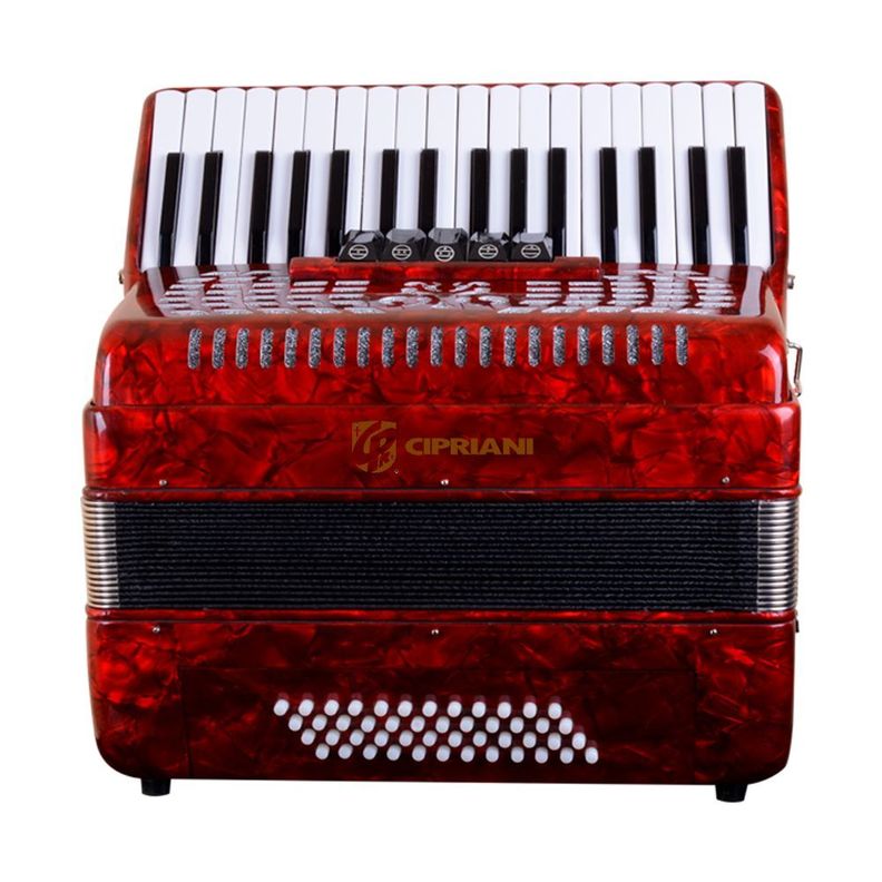 ACORDEON 48 BAJOS  5 REGISTROS ROJA CPA-48-5RD CIPRIANI-1
