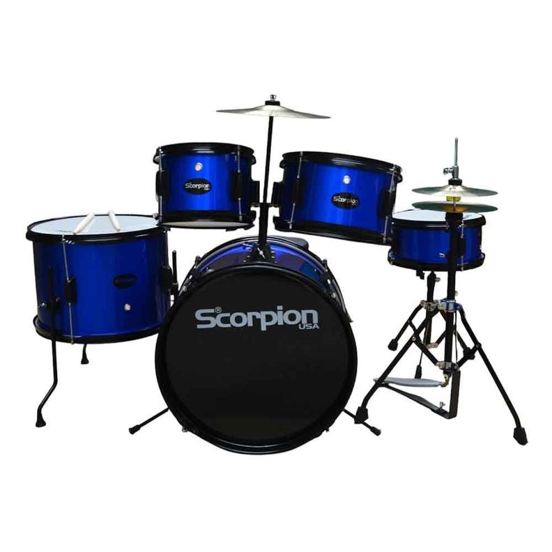Scorpion BATERIA JUNIOR 5PCS PLATILLO PISO AZUL SCB 5A SCORPION