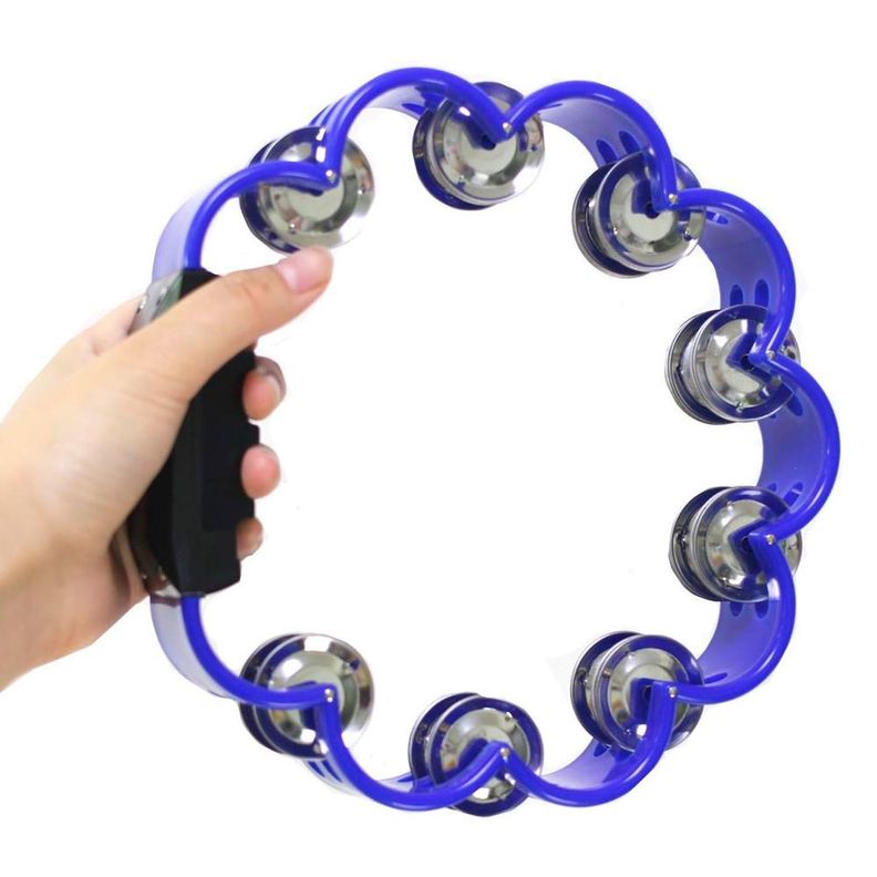 PANDERO PLASTICO EN FORMA DE FLOR - COLORES RMX-1